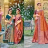 Bunawat Kantha Silk Sangam Prints Soft Silk Woven Worked Festive Saree Collection