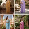 Kc 881 Pixel Crush with Cutdana Worked Party Wear Saree Collection
