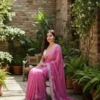 Kc 881 Pixel Crush with Cutdana Worked Party Wear Saree Collection