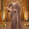 Mahek 218 Jimmy Choo Embroidery Worked Designer Saree Collection