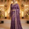 Mahek 218 Jimmy Choo Embroidery Worked Designer Saree Collection