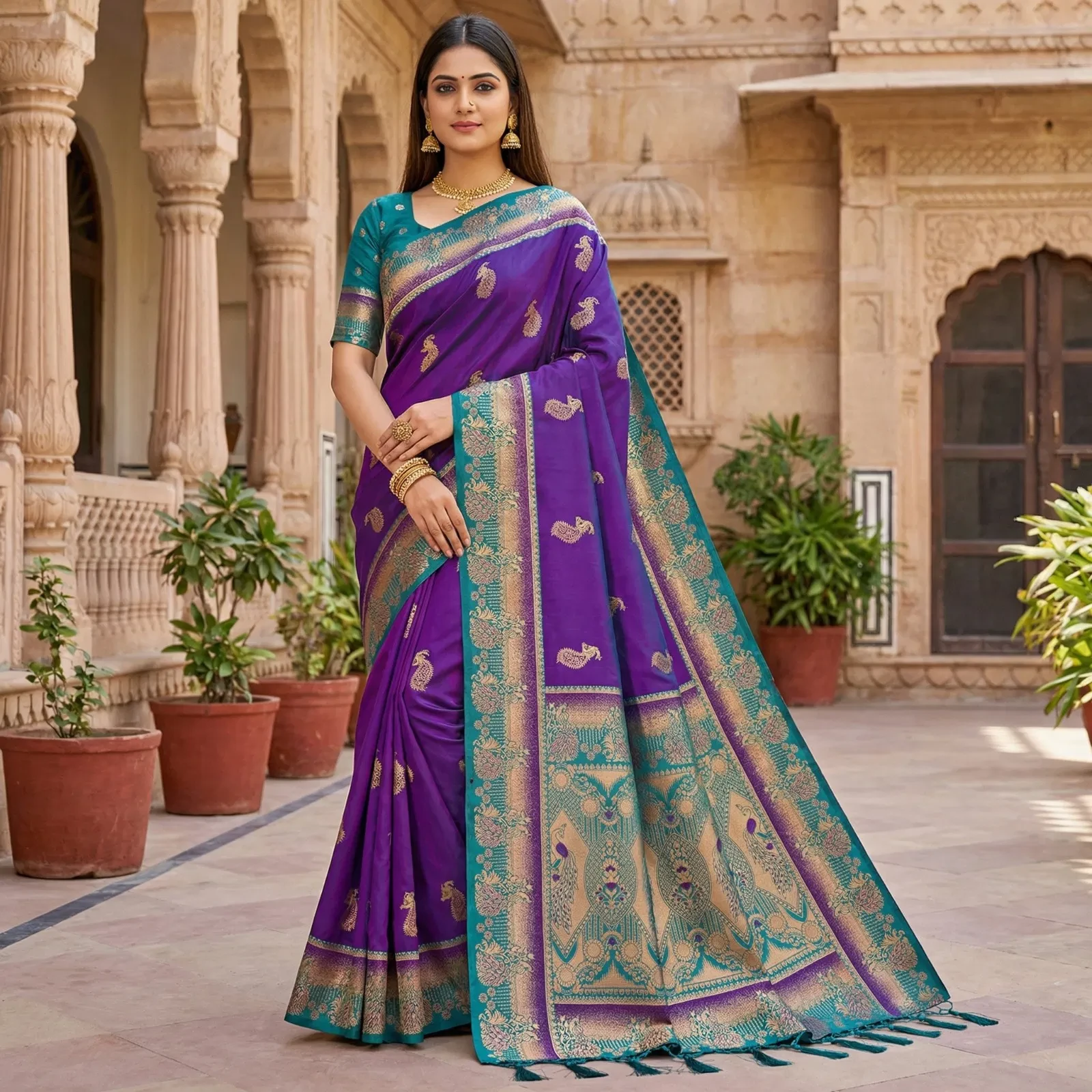Mb 1013 Soft Paithani Silk Zari Weaving Festival Saree Collection