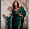 Sethnic Luminah Velvet Satin with Zarkan Border Party Wear Saree Collection