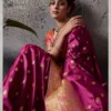 Sethnic Riyasat Makhmal Satin Silk Meenakari Traditional Wear Saree Collection