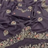 Vt 832 T Georgette Silk with Thread Coding Embroidery Worked Saree Collection