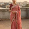 Vt 834 T Soft Vichitra Silk Thread Work Designer Saree Collection