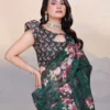 Adhya Cotton Linen Aari Bharat Work with Digital Printed Saree Collection