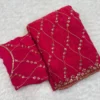 Ah Silver Fendy Chiffon Embroidery Worked Fancy Saree Collection