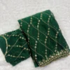 Ah Silver Fendy Chiffon Embroidery Worked Fancy Saree Collection