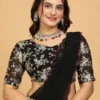 Anisha Gulabo Mg Reniyal Embroidered Fancy Saree Collection
