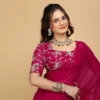 Anisha Gulabo Mg Reniyal Embroidered Fancy Saree Collection