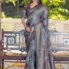 Apple Ajrak Reet Viscose Silk Lavender Printed Saree Collection