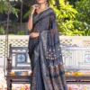 Apple Ajrak Reet Viscose Silk Lavender Printed Saree Collection