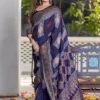 Apple Ajrak Reet Viscose Silk Lavender Printed Saree Collection