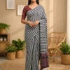 Apple Kalindi Crepe Green Printed Party Wear Saree Collection