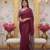 Apple Kalindi Crepe Green Printed Party Wear Saree Collection
