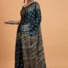 Apple Prism Vol 1 Pure Crepe Teal Blue Printed Fancy Saree Collection
