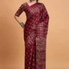 Apple Prism Vol 1 Pure Crepe Teal Blue Printed Fancy Saree Collection