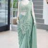 Bt 7143 Rangoli Embroidery Sequence Work Beautiful Ready to Wear Saree