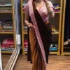 Bt 7145 Fandy Satin Sequence Worked Ready to Wear Saree Collection