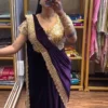 Bt 7145 Fandy Satin Sequence Worked Ready to Wear Saree Collection