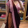 Bt 7145 Fandy Satin Sequence Worked Ready to Wear Saree Collection