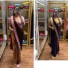 Bt 7145 Fandy Satin Sequence Worked Ready to Wear Saree Collection
