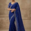 Crush Silk Ah Rangoli Silk Embroidery Saree Collection