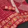 Designer Freehand B D48 Dola Silk with Double Jacquard Border Saree Collection