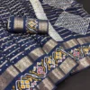 Designer Freehand B D48 Dola Silk with Double Jacquard Border Saree Collection