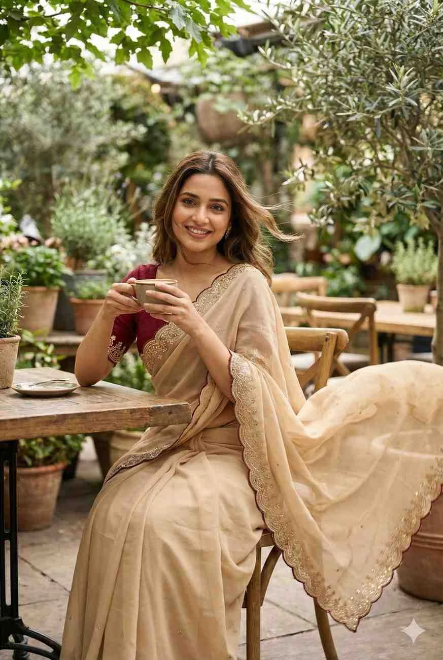 Ds 793 Star Georgette Sequence Worked Beautiful Saree Collection