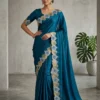 Fashionable Ah Rangoli Silk Embroidery Worked Fancy Saree Collection