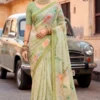 Kashvi Neha Vol 11 Dull Moss Digital Printed Fancy Saree Collection