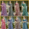 Kashvi Ruhani Vol 18 Dull Moss Satin Patta Saree Collection
