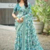 Kashvi Ruhani Vol 20 Dull Moss Satin Patta Saree Collection
