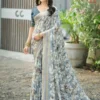 Kashvi Ruhani Vol 20 Dull Moss Satin Patta Saree Collection