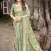 Kashvi Shabnam Vol 16 Dull Moss Foil Printed Saree Collection