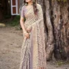 Kashvi Shabnam Vol 16 Dull Moss Foil Printed Saree Collection