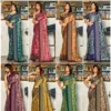 Kashvi Shivika Vol 3 Black Moss Foil Printed Saree Collection