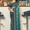Kashvi Shivika Vol 3 Black Moss Foil Printed Saree Collection