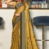 Kashvi Shivika Vol 3 Black Moss Foil Printed Saree Collection