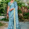 Kashvi Silika Vol 2 Brigth Moss Viscose Digital Printed Saree Collection