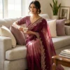 Kc 2096 Soft Frendy Chiffon Beautiful Sequence Worked Designer Saree Collection