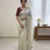 Kc 2099 Soft Jimmy Choo Embroidery Worked Designer Saree Collection