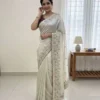 Kc 2099 Soft Jimmy Choo Embroidery Worked Designer Saree Collection
