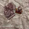 Kc 2109 Soft Frendy Satin Embroidery Worked Premium Saree Collection