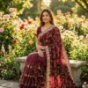 Kc 2112 Space Silk Beautiful Sequence Worked Saree Collection