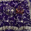 Kc 2112 Space Silk Beautiful Sequence Worked Saree Collection