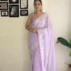 Kc 750 Soft Georgette Beautiful Sequence Worked Designer Saree Collection