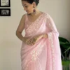 Kc 750 Soft Georgette Beautiful Sequence Worked Designer Saree Collection